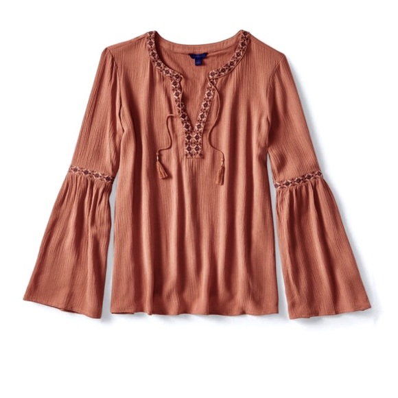 Adorable Aeropostale Peasant Blouse - Picture 2 of 4